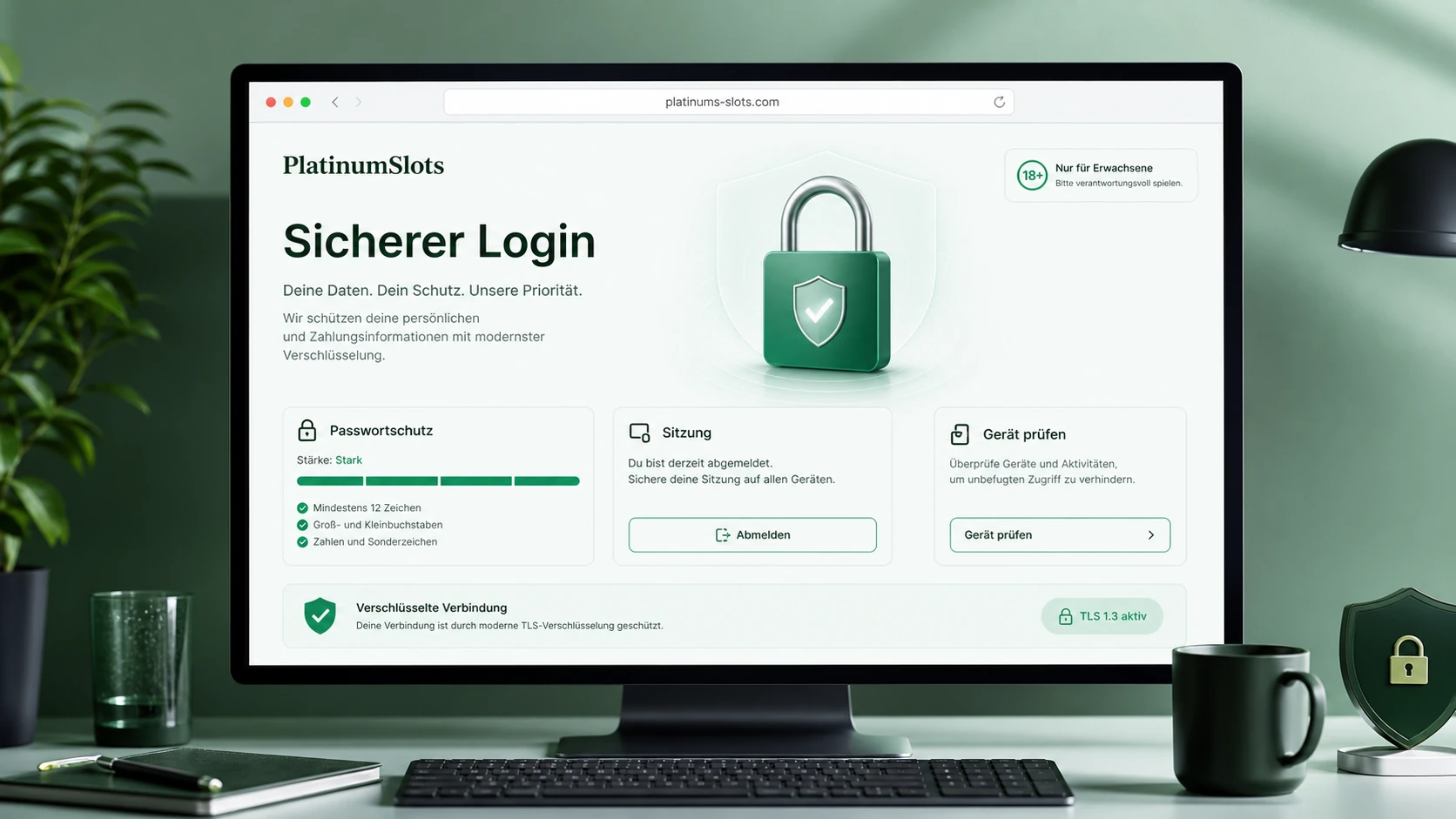 Sicherheit beim PlatinumSlots Login